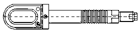 Expansive force terminal strain clamp of composite core aluminum-stranded conductor