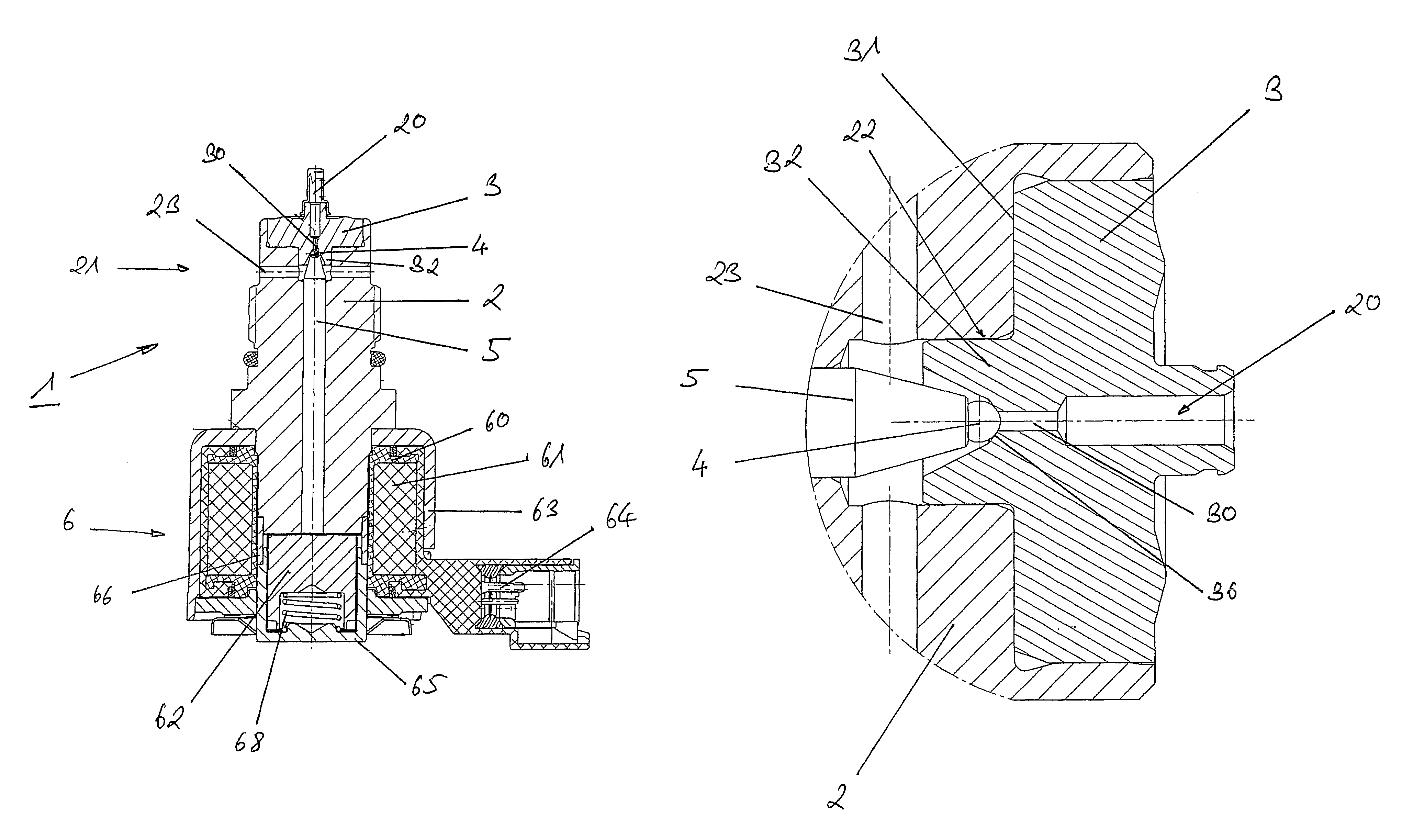 High pressure control valve