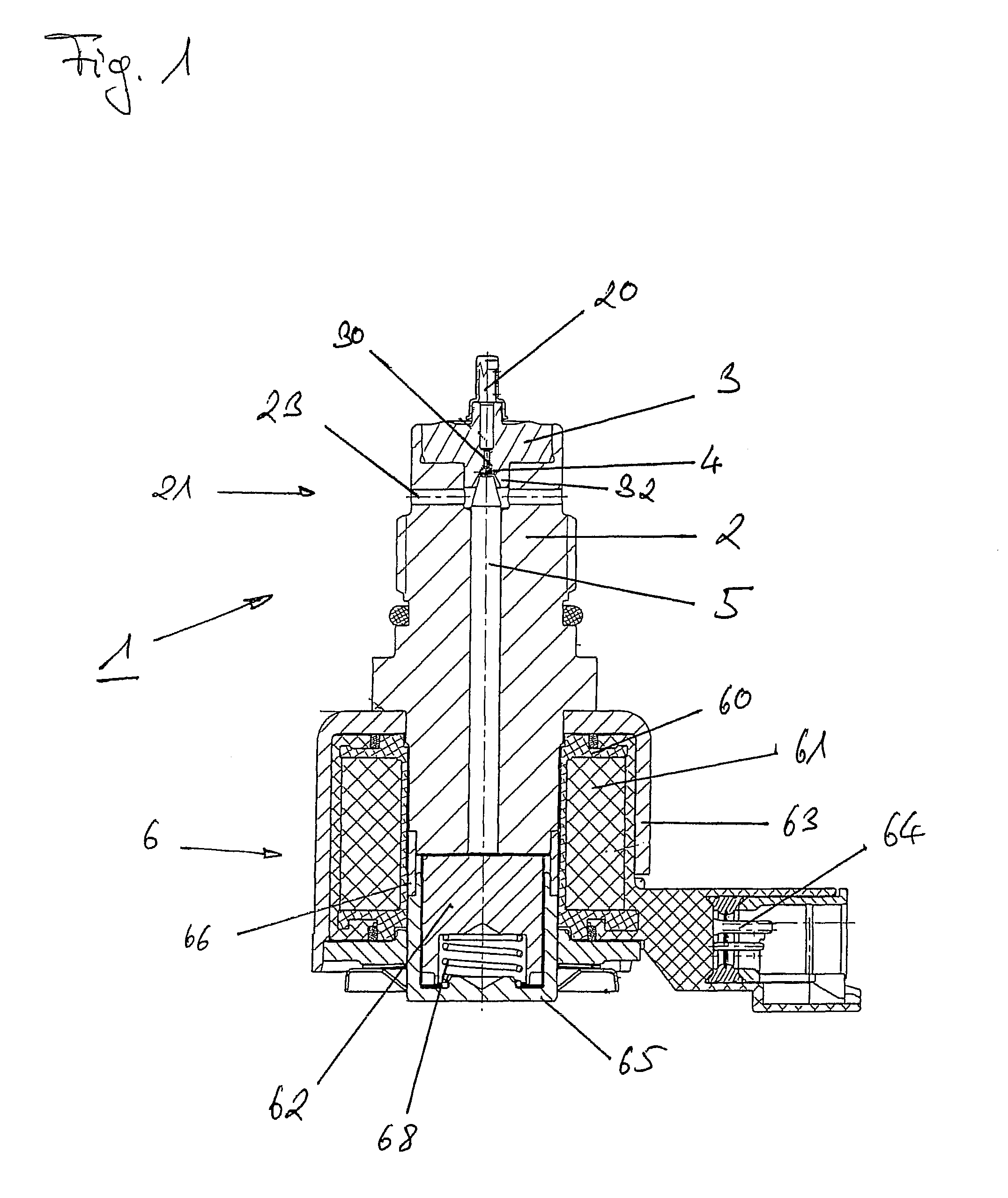 High pressure control valve