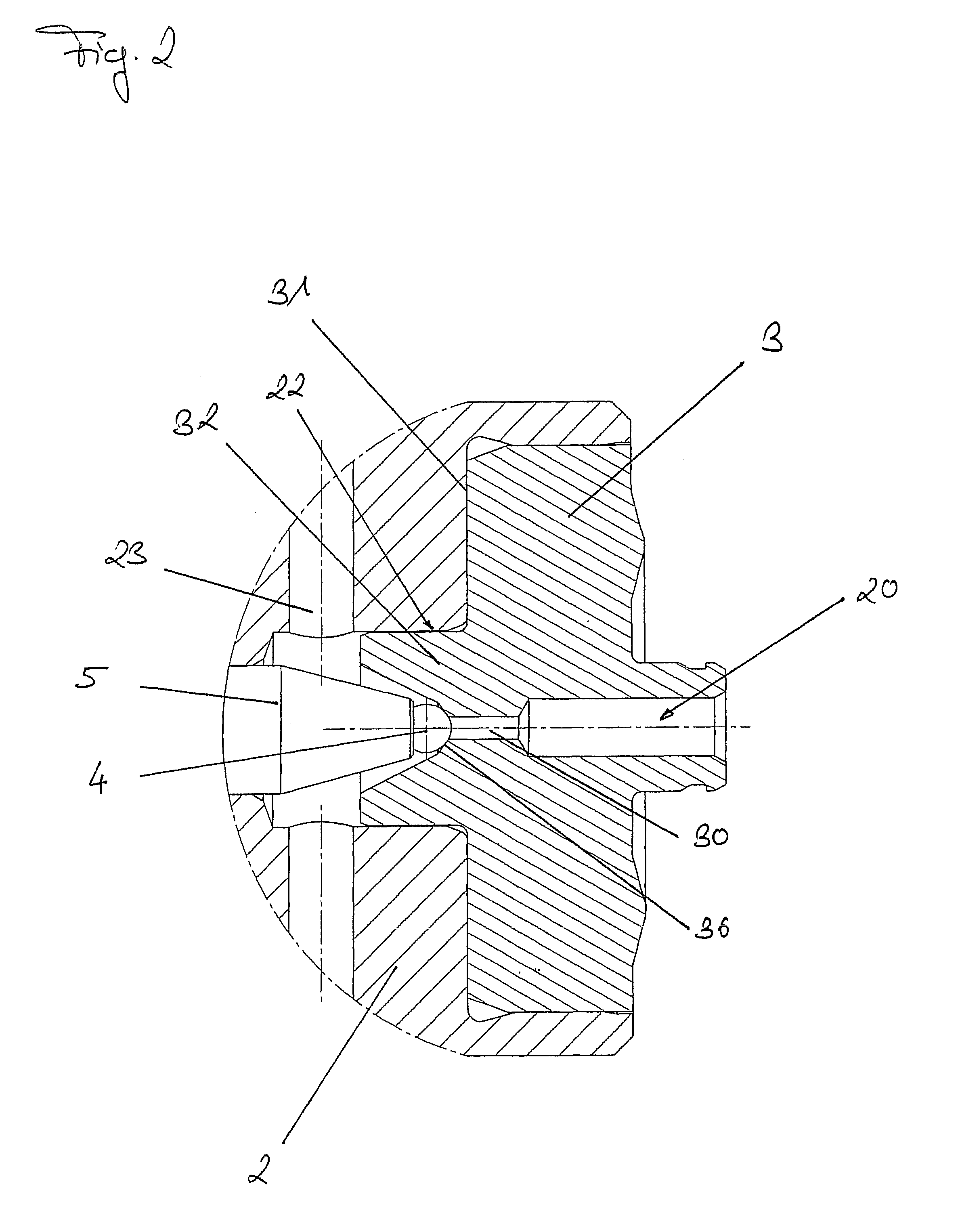 High pressure control valve