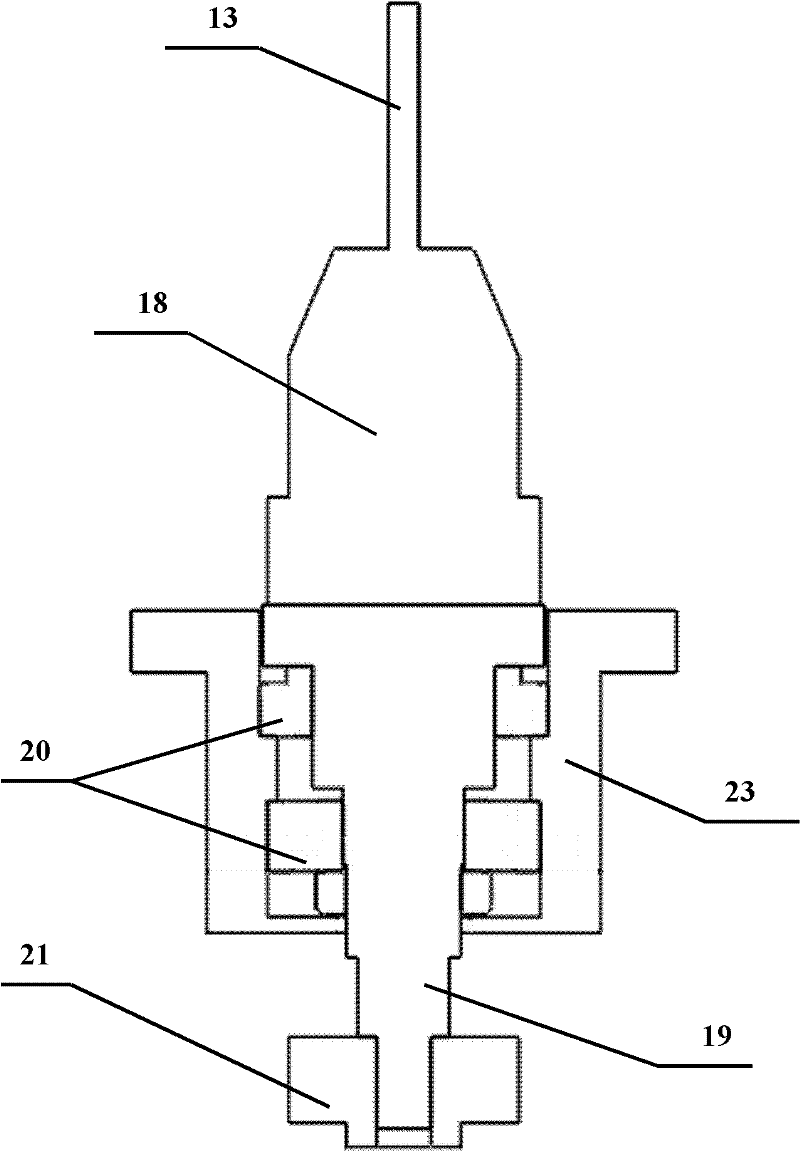 Orthogonal vision detection system for detecting wear condition of end mill