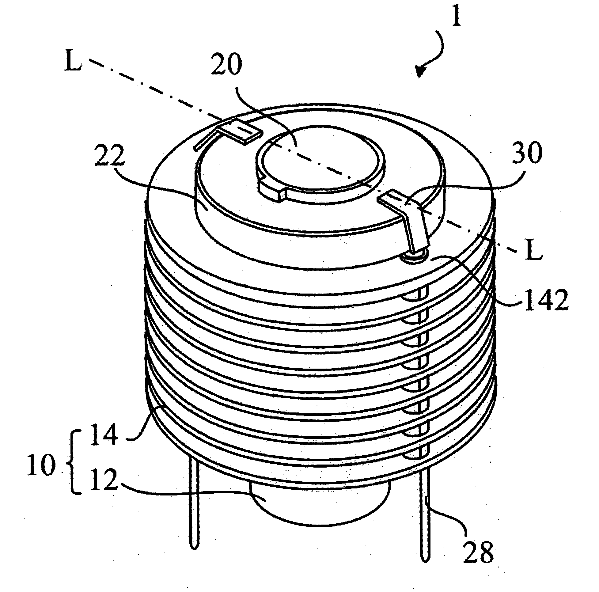 Semiconductor Light-Emitting Apparatus Integrated with Heat-Conducting/ Dissipating Module