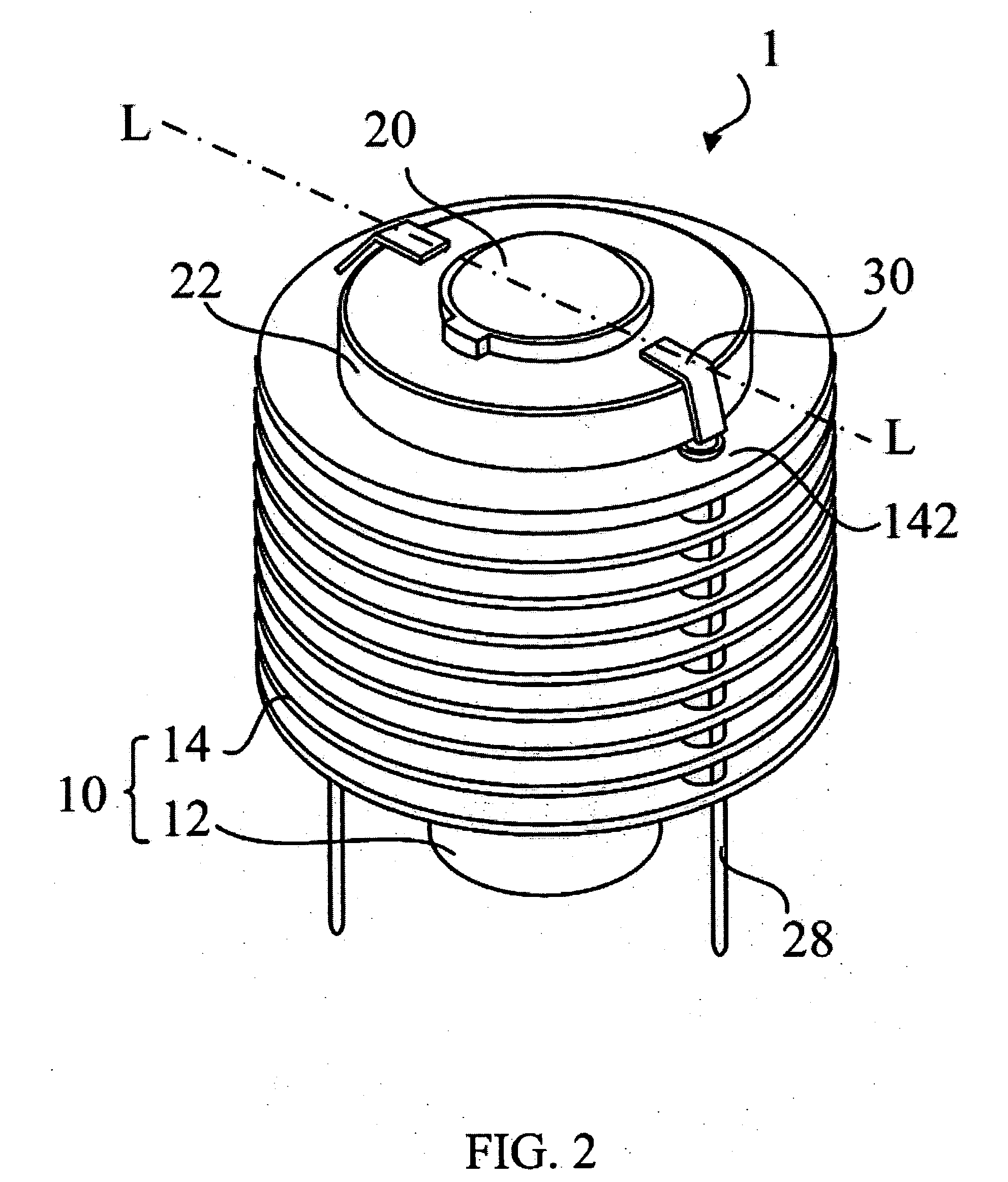 Semiconductor Light-Emitting Apparatus Integrated with Heat-Conducting/ Dissipating Module