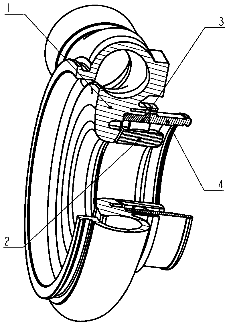 A blade-type casing processing device based on the asymmetry of the compressor volute