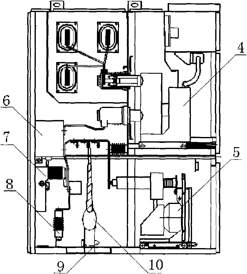 Metal armored withdrawable high-voltage switch cabinet