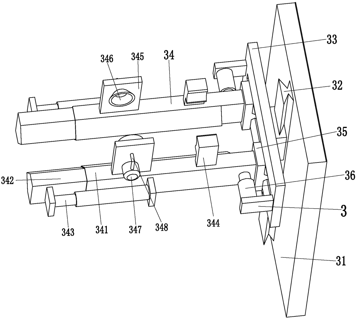 A soft-package lithium battery packaging vacuumizing pumping robot