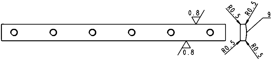 Slide slot type guide tooth limiting and guide device of electromechanical actuator