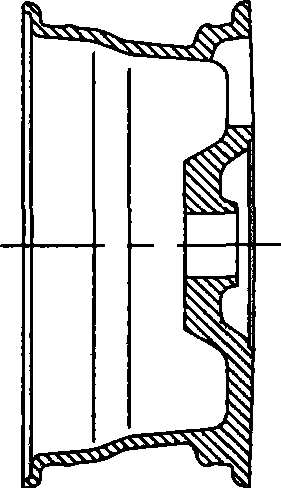 Squeezing-revolving shaping method of magnesium alloy wheel and device thereof