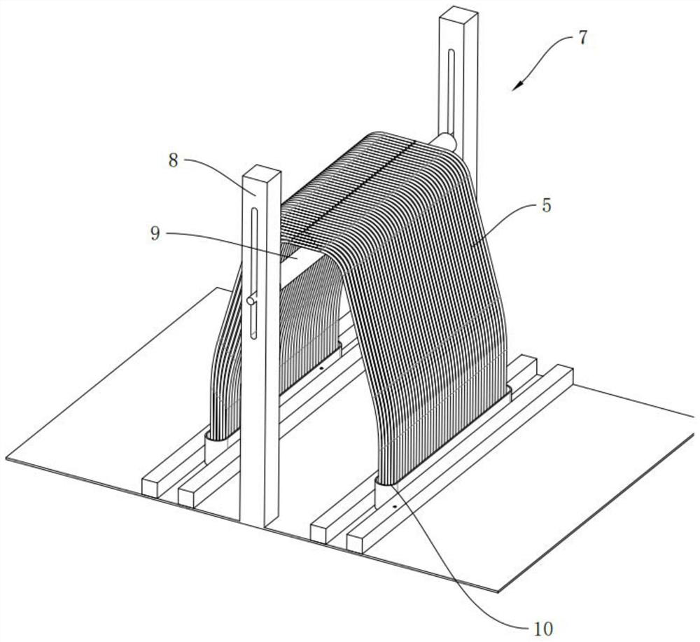 Manufacturing method and manufacturing device of hollow fiber curtain type membrane module