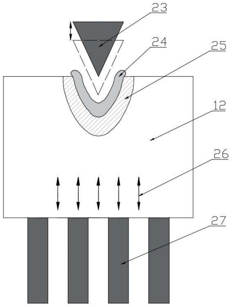 A kind of laser ultrasonic technology assisted pulse laser drilling device and method