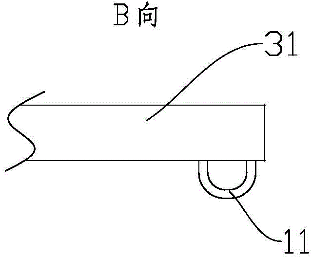 Rotary wedge-shaped self-locking air filter door shackle