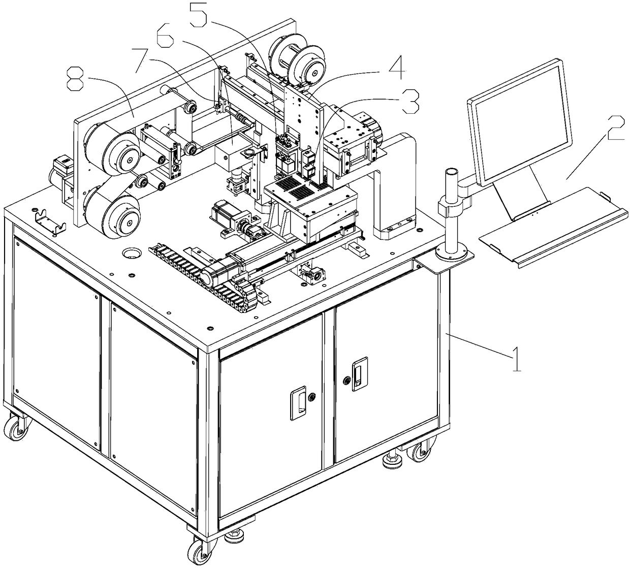 Steel sheet rolling and packaging machine