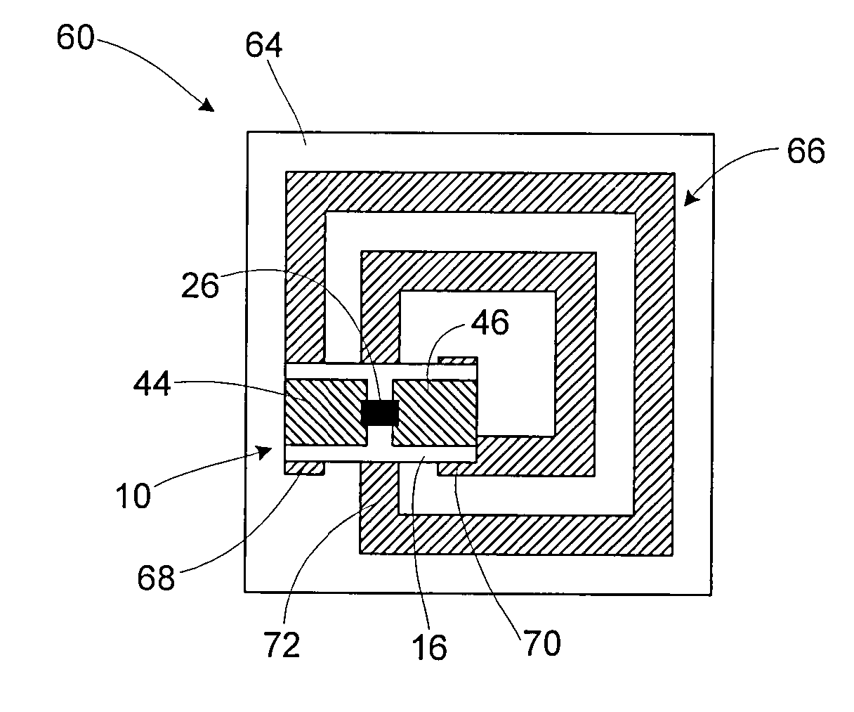 Foldable RFID device interposer and method