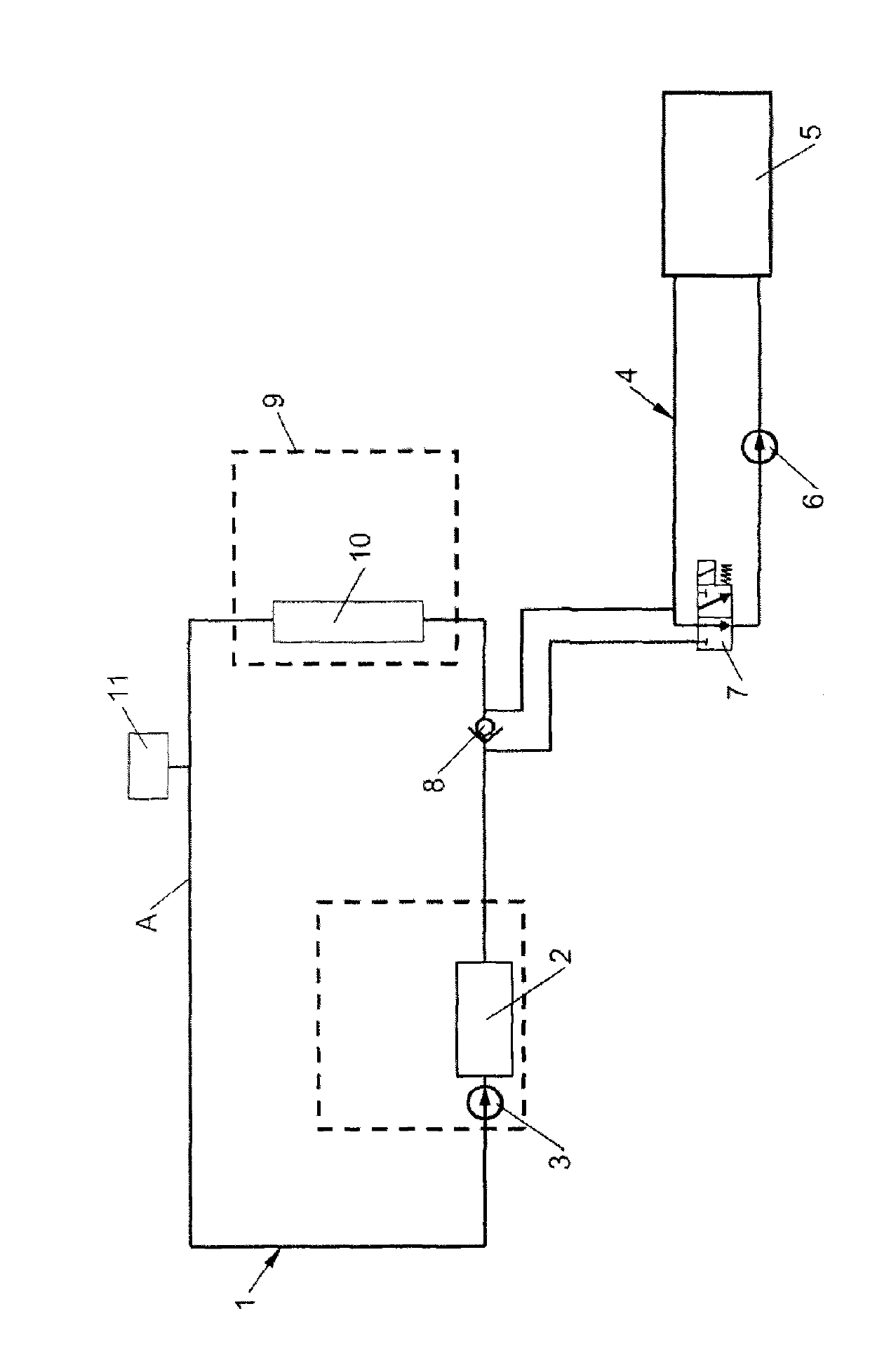 Heating/cooling system for a vehicle battery and operation method for the same