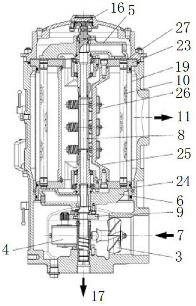 Full-automatic backwashing self-cleaning filter for filtering lubricating oil and fuel oil