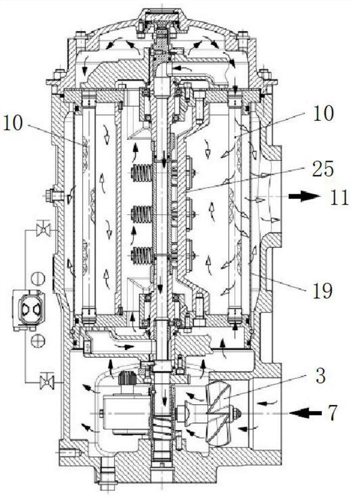 Full-automatic backwashing self-cleaning filter for filtering lubricating oil and fuel oil