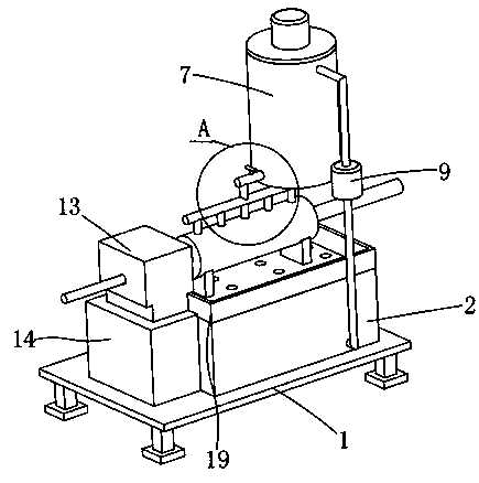 Lubricating device and lubricating process for production of oxygen-free copper pipe for mobile phone heat pipe