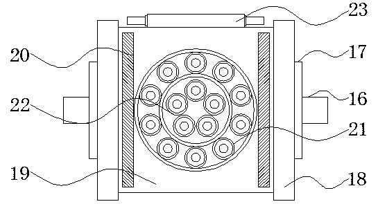 Polishing device of fixing clamp with rotating mechanism for machining bearing washer