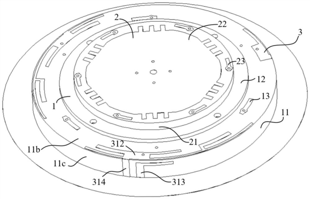 Integrated GNSS antenna device with multipath suppression function