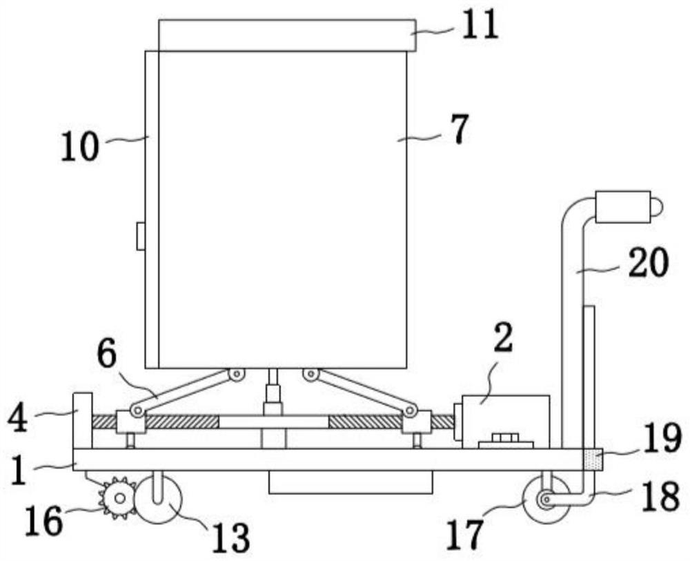 A cargo handling device for the logistics supply chain of the Internet of Things