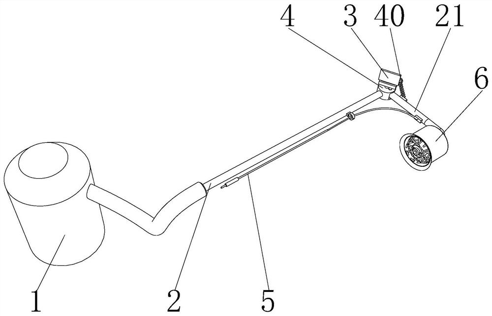 Stripping and collecting device for cracked outer wall skin for building