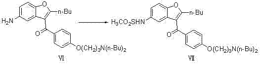 Preparation method for novel antiarrhythmic medicament of dronedarone