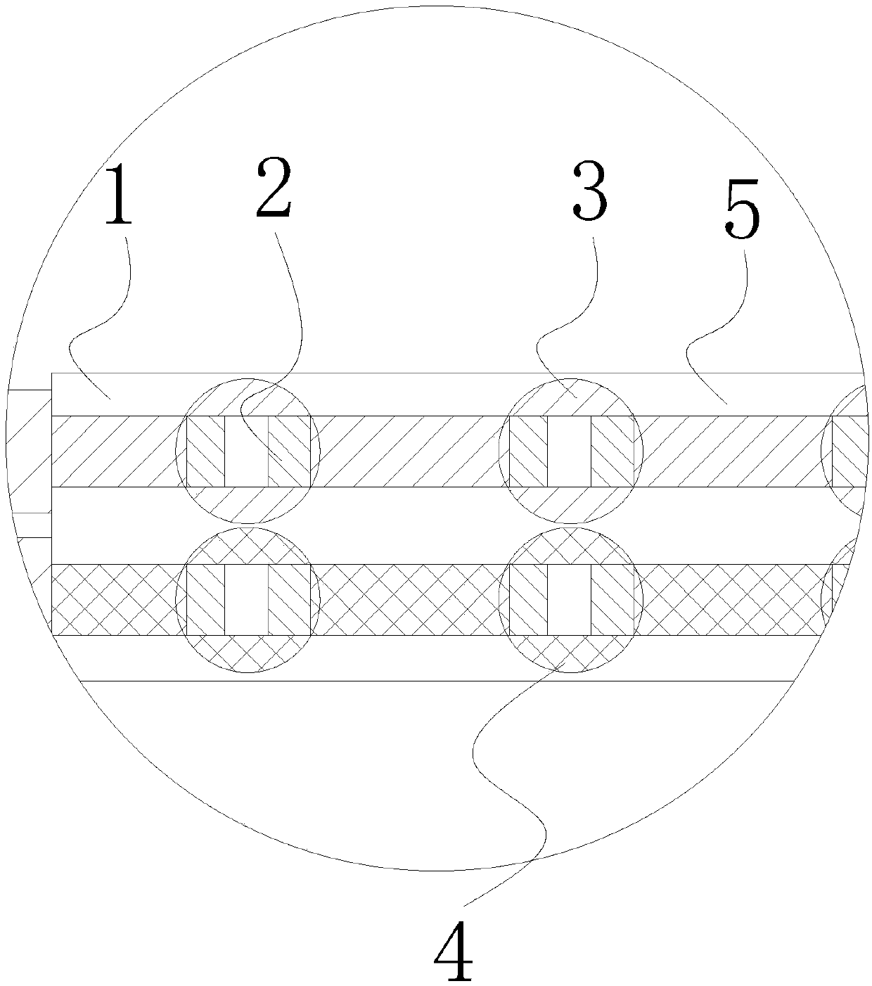 Two-color temperature flexible filament and packaging method thereof