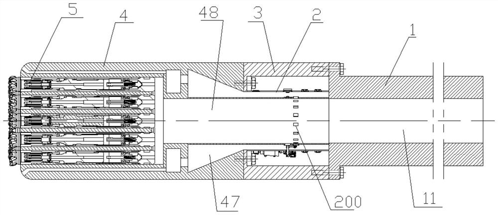 Cluster type down-the-hole hammer