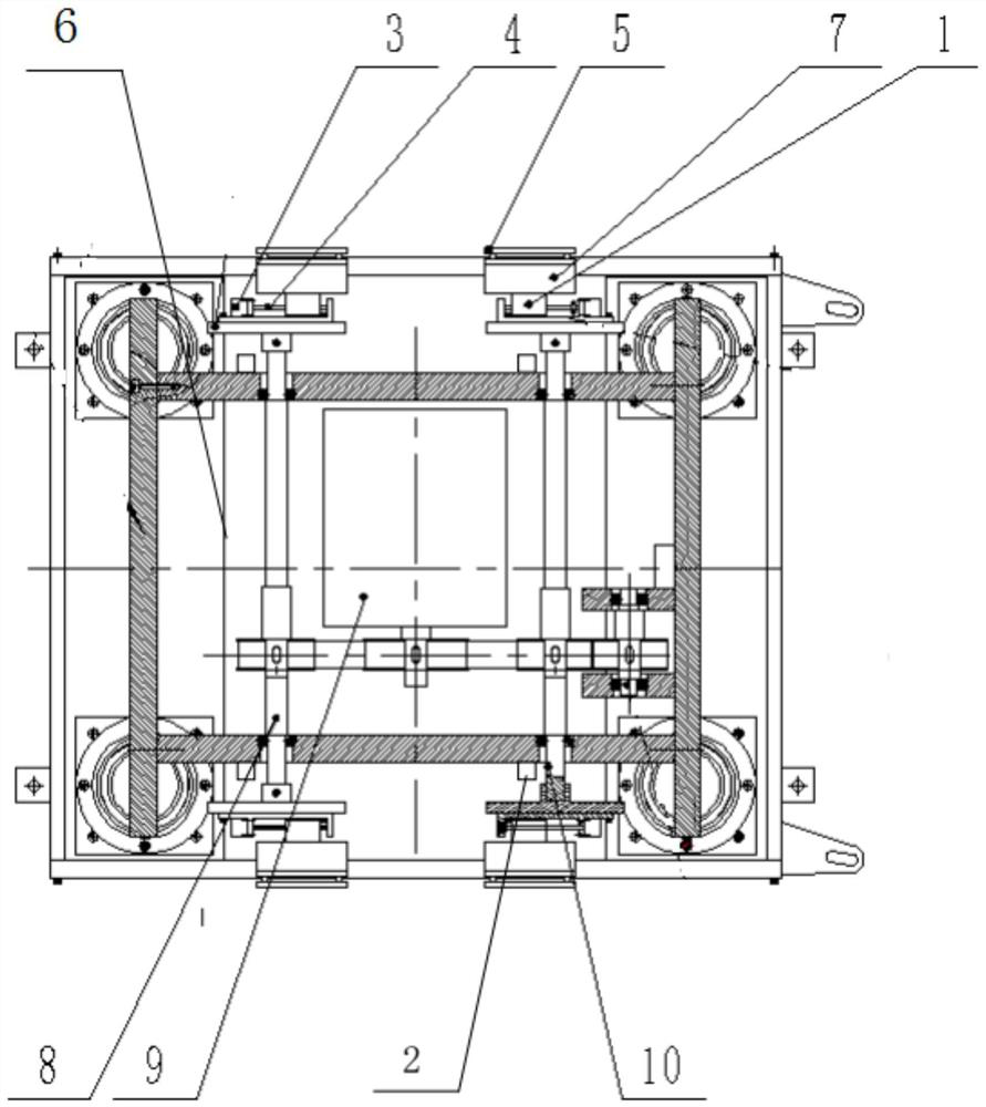 A method for suppressing the super-amplitude of a mechanical vibrating table