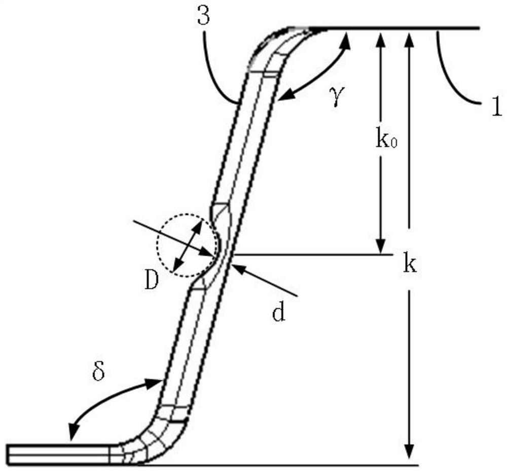 A support claw for an automobile outer cover