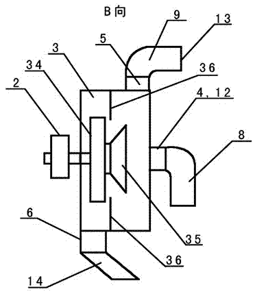 Separating shunt suction drainage water-free sweeping vehicle