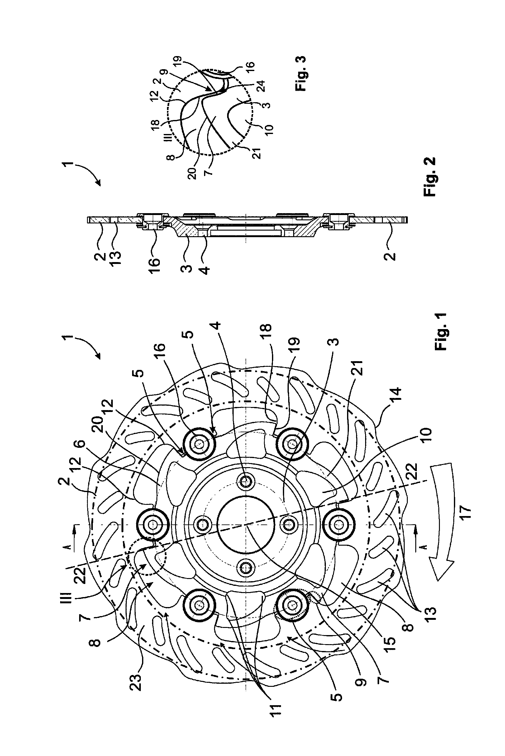 Floating brake disc