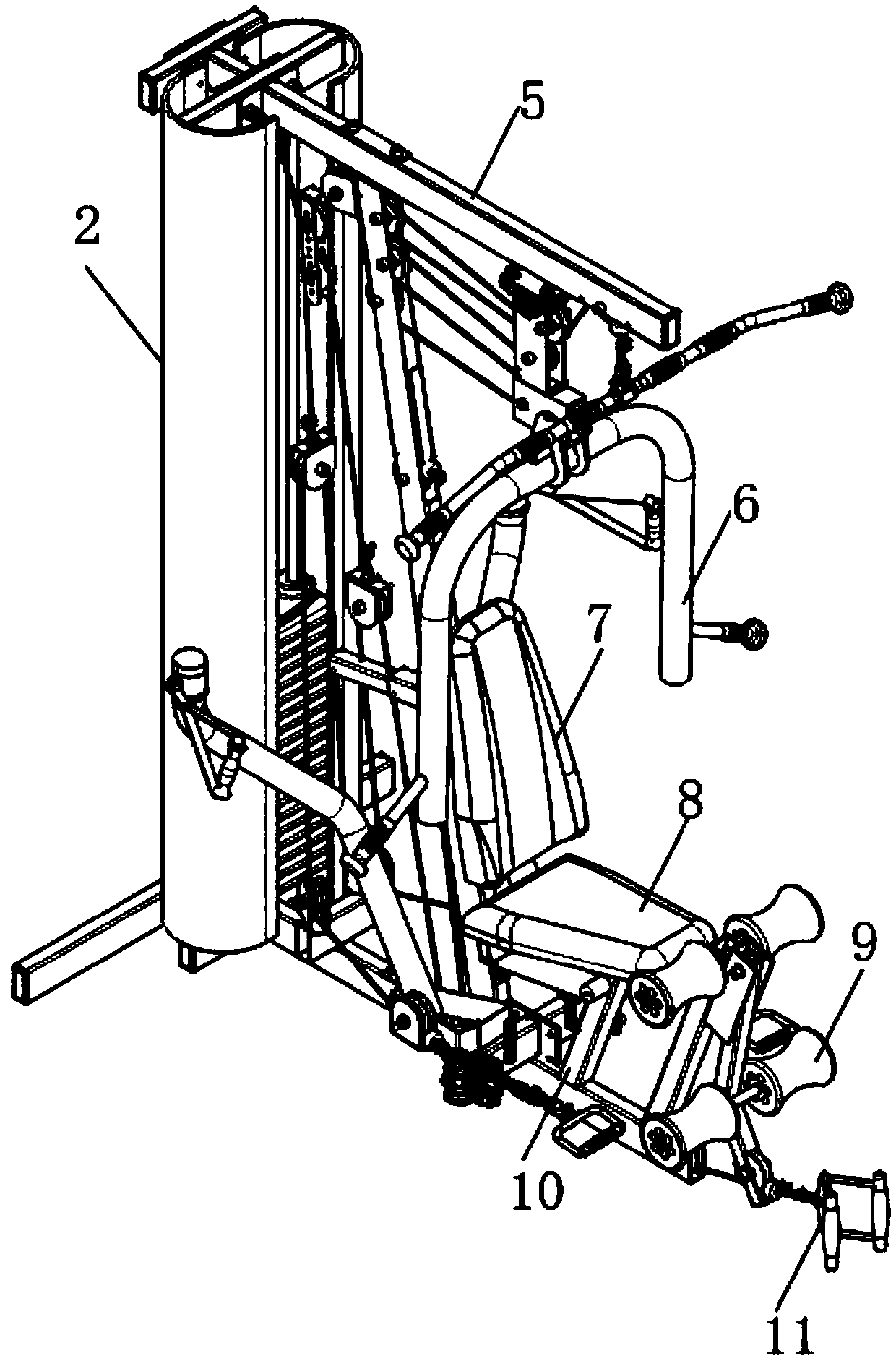 Intelligent bodybuilding sports equipment convenient for control and operation