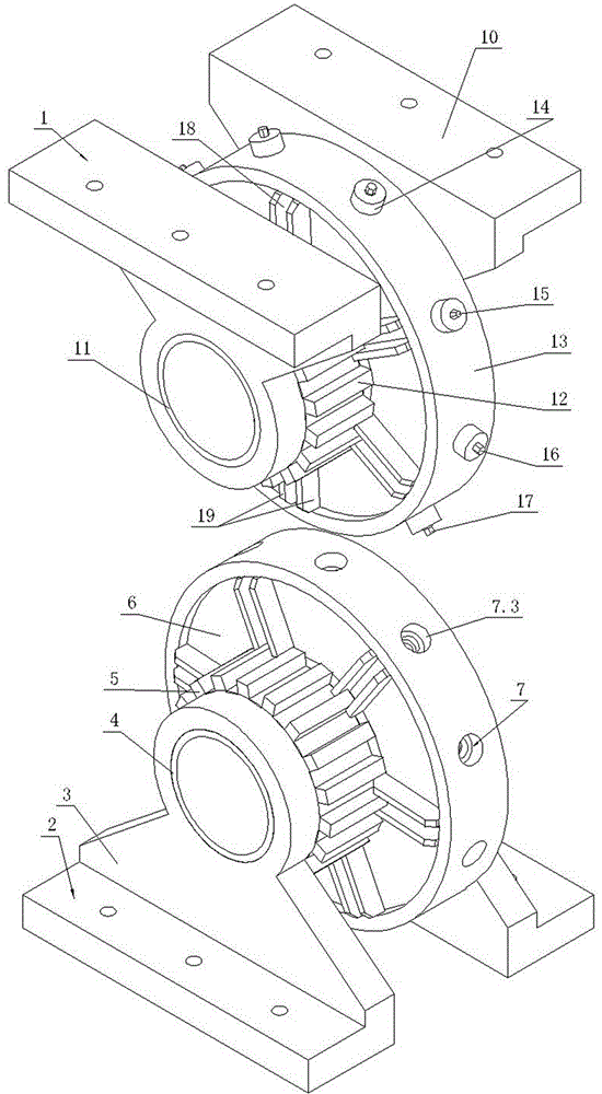 Continuous composite stamping die