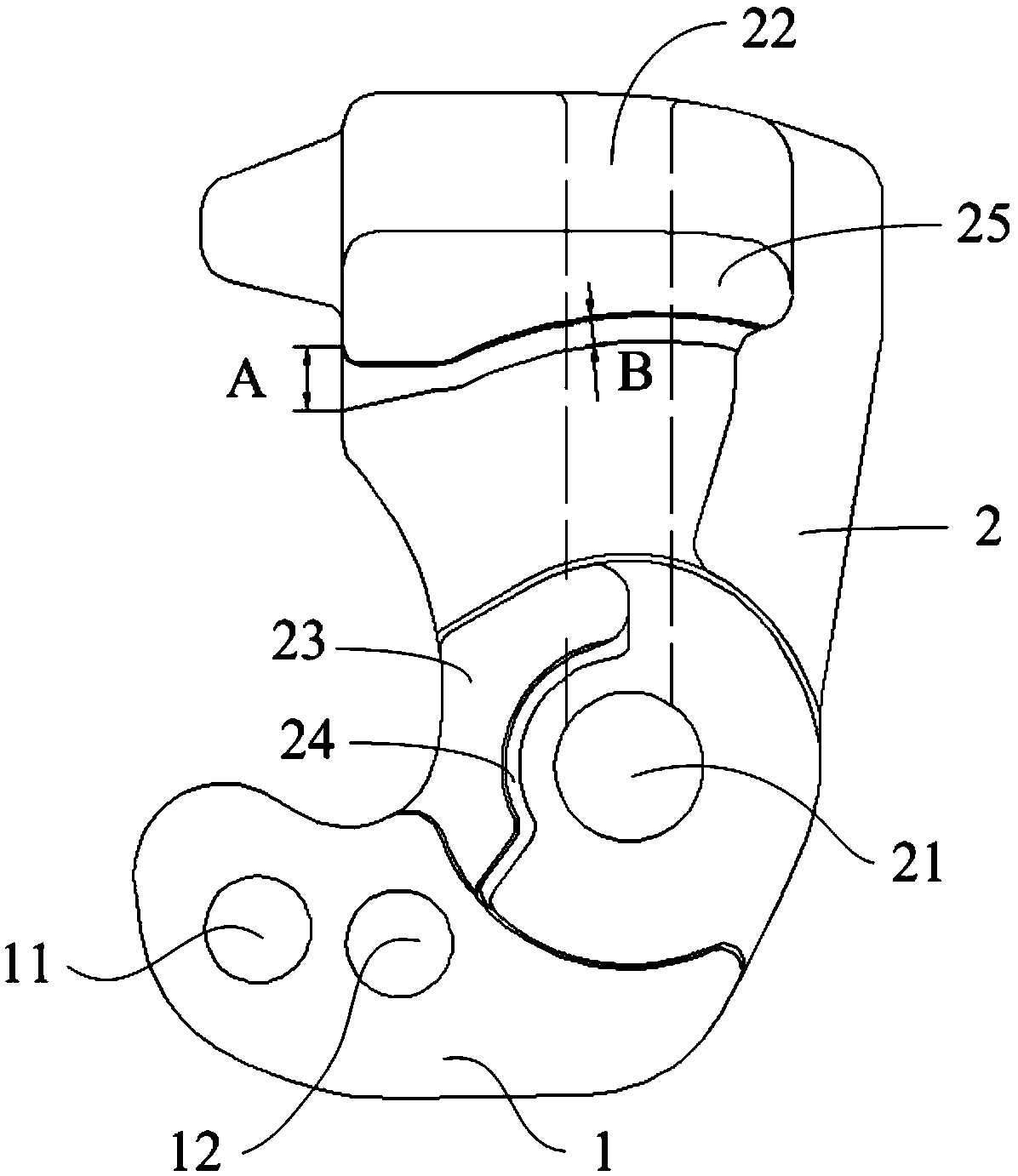 Coupler knuckle and hook for rail vehicles