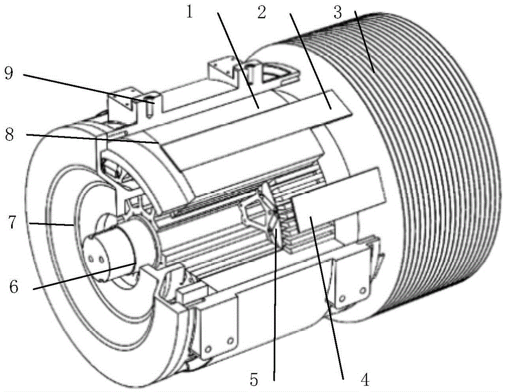 Novel air-cooled motor based on heat pipe heat-conduction technology