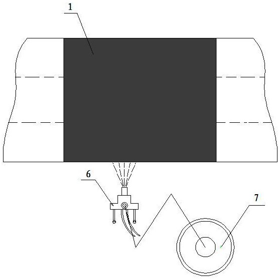 On-site joint coating installation method used for polyurethane spraying outer protective pipe spraying integrally-formed heat preservation pipe