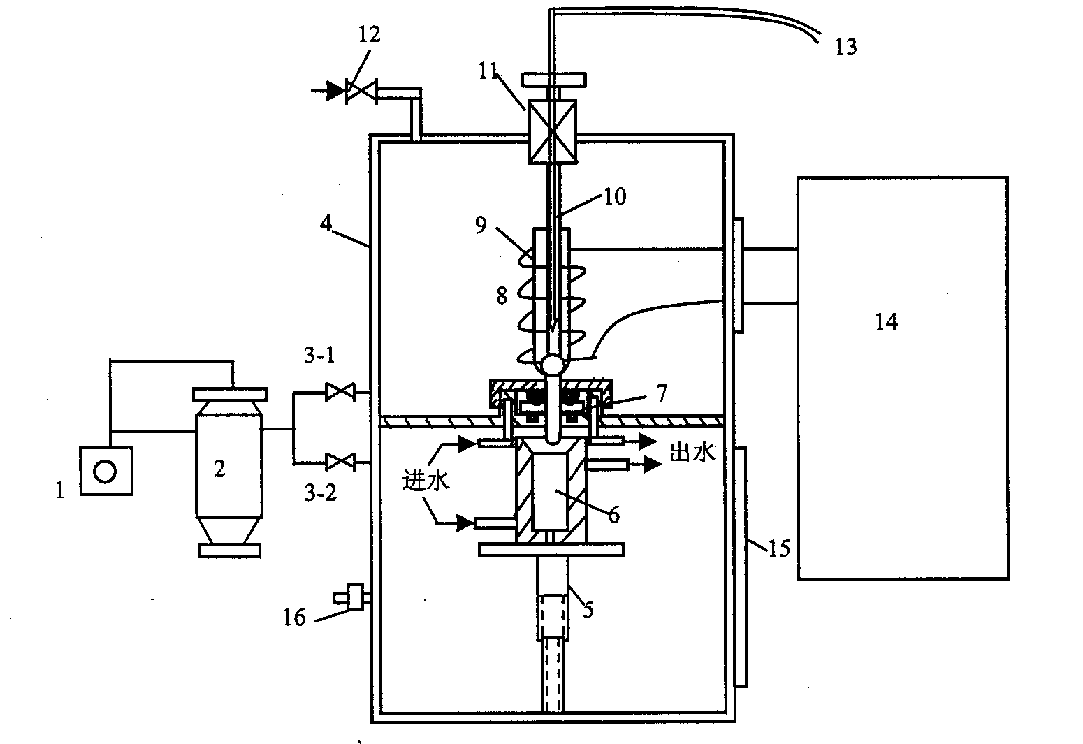 Method and equipment of preparing massive great-specific weight Zr-W-base amorphous alloy