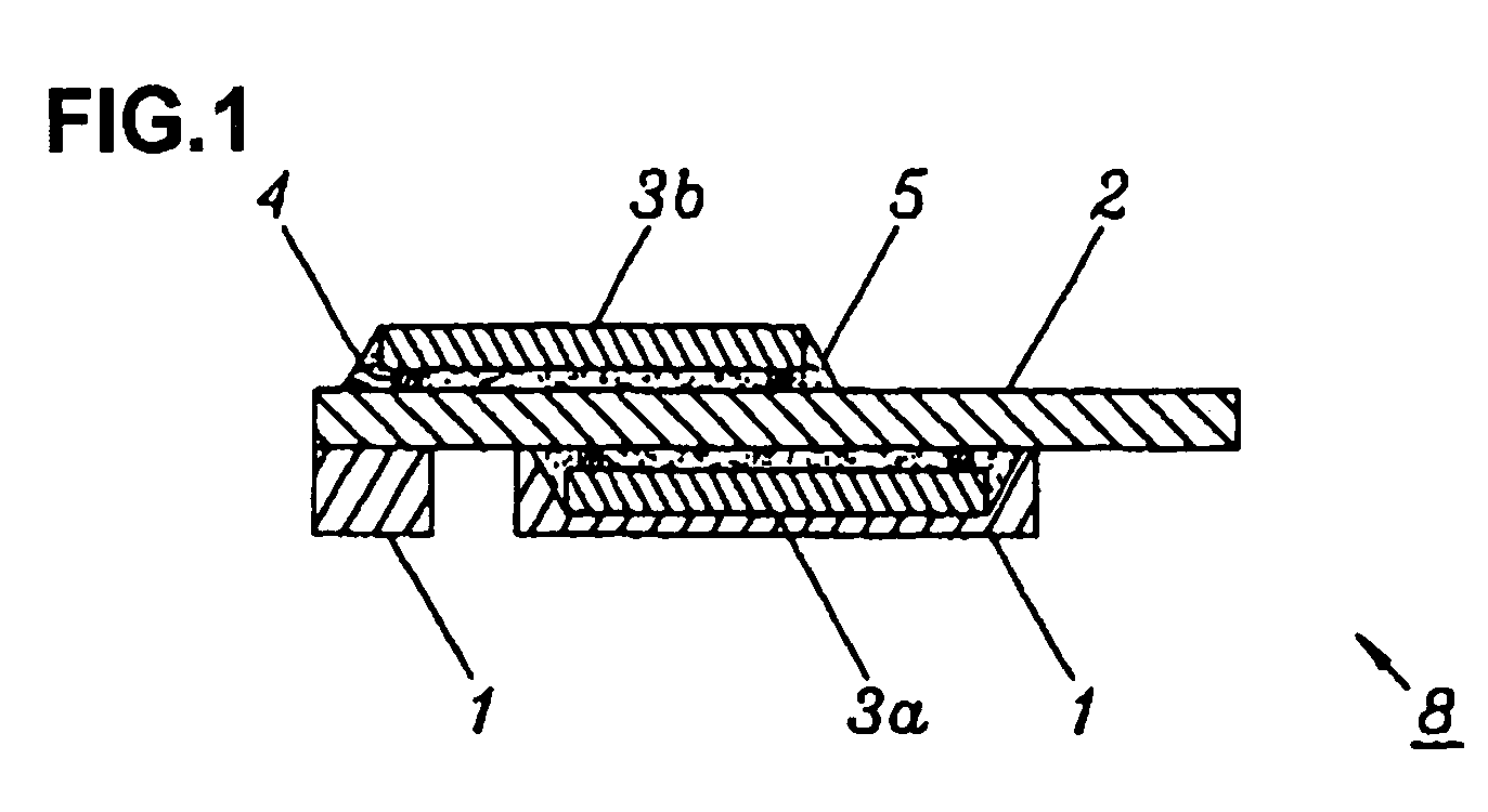 Semiconductor-mounted device and method for producing same