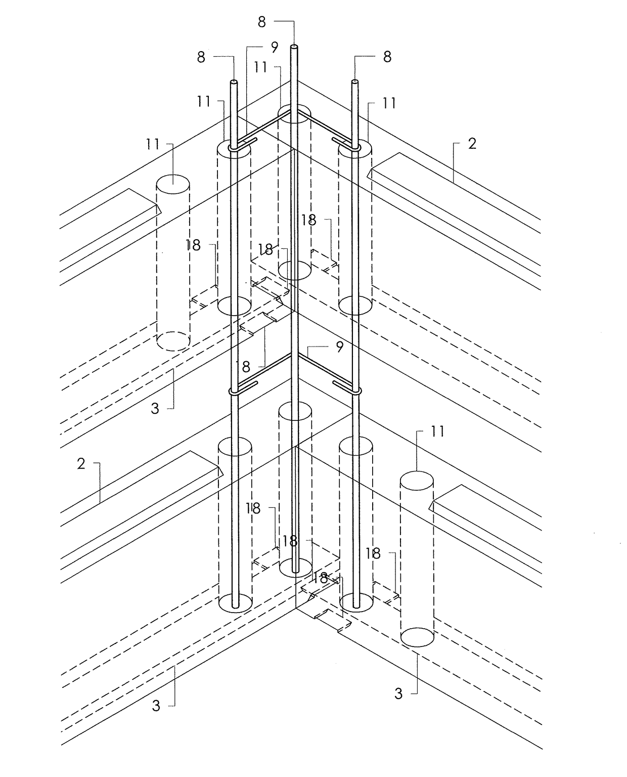 Precast Block and Installation System for Construction of Walls and Slabs