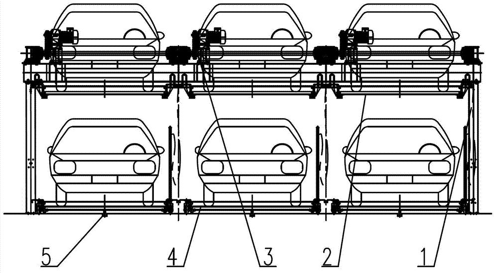 Lifting arc-moving type parking equipment