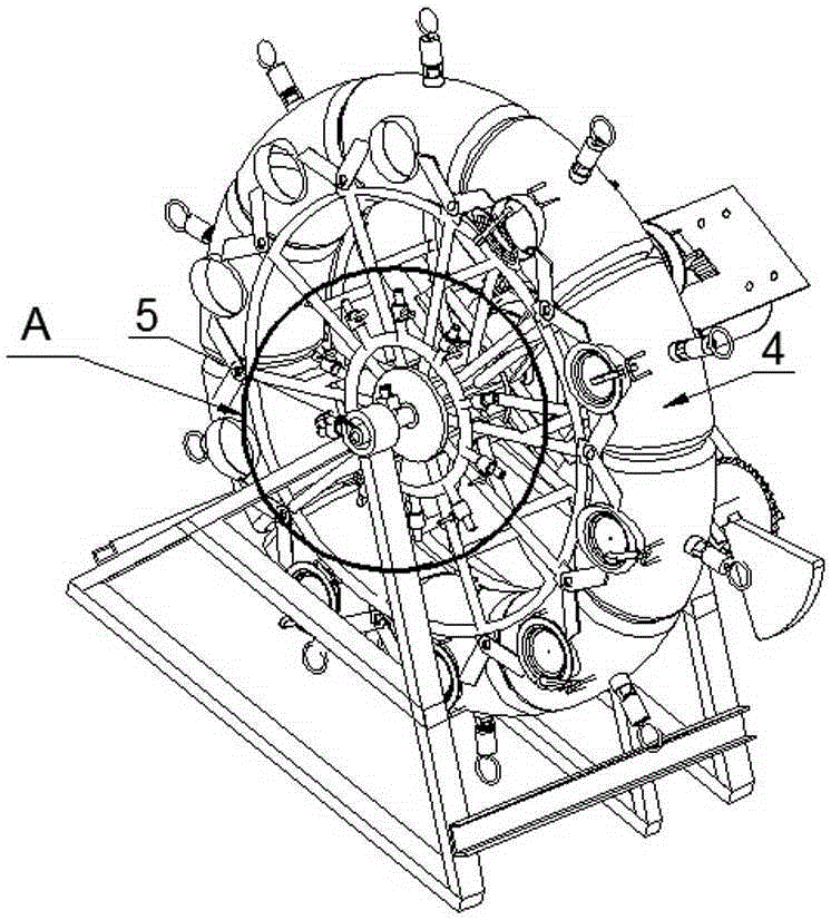 Multi-barrel rocking and impacting washing device