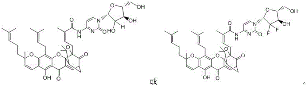 A kind of gambogic acid amide derivative and its preparation method and application