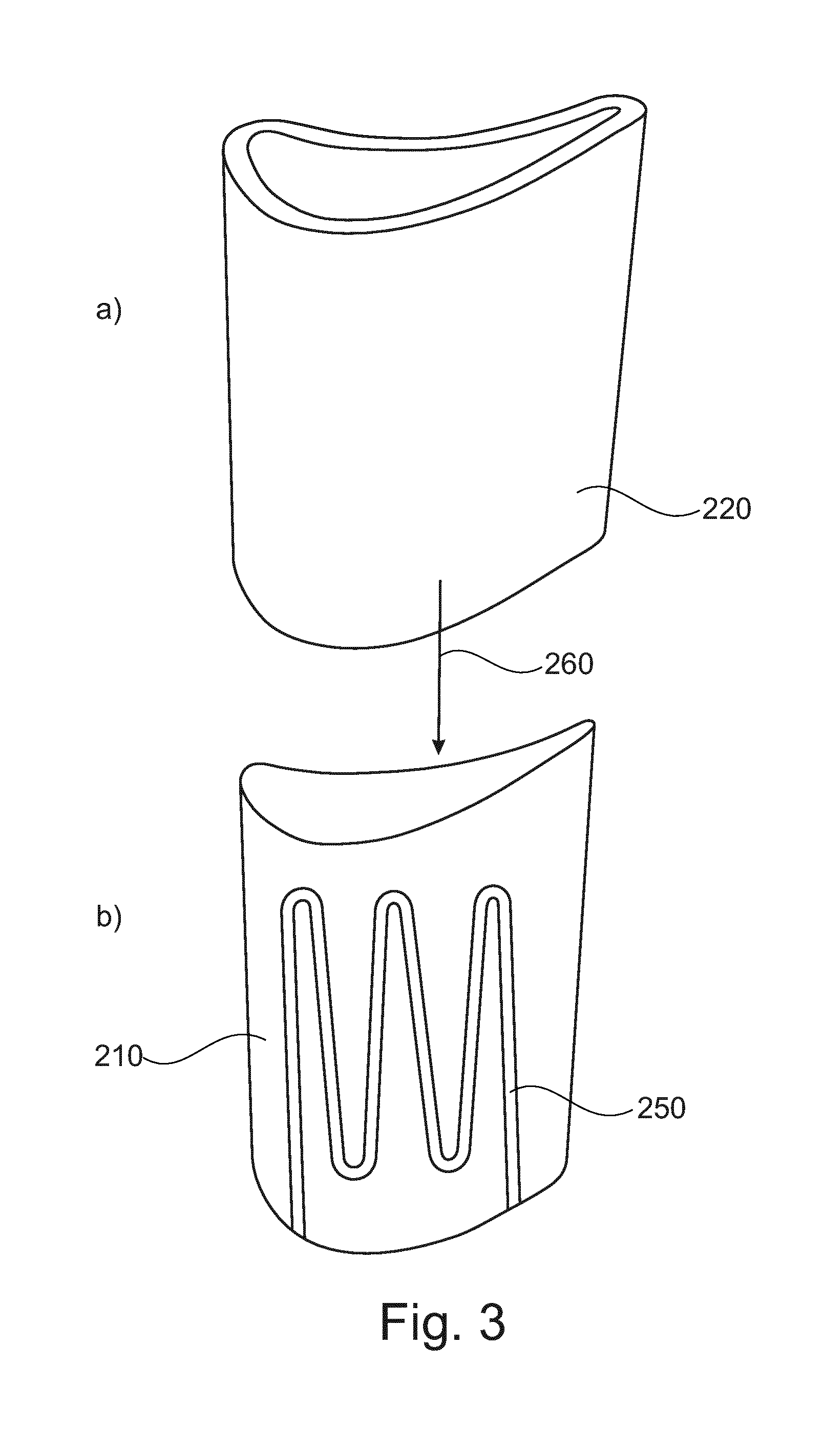 Rotor blade or guide vane assembly