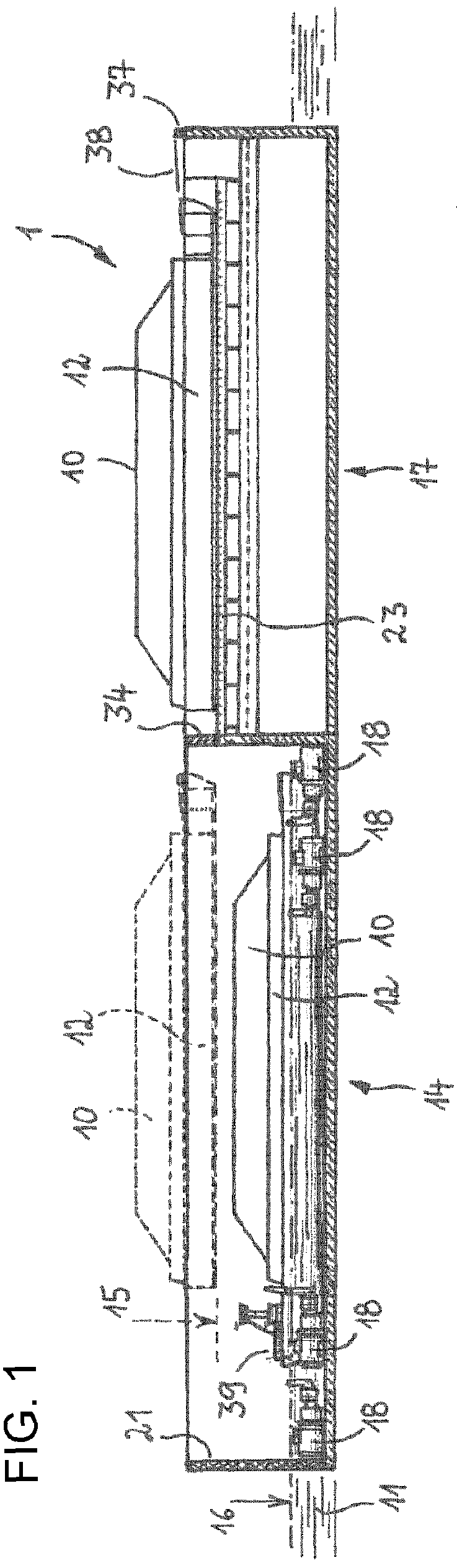 Transfer device for transferring bulk material