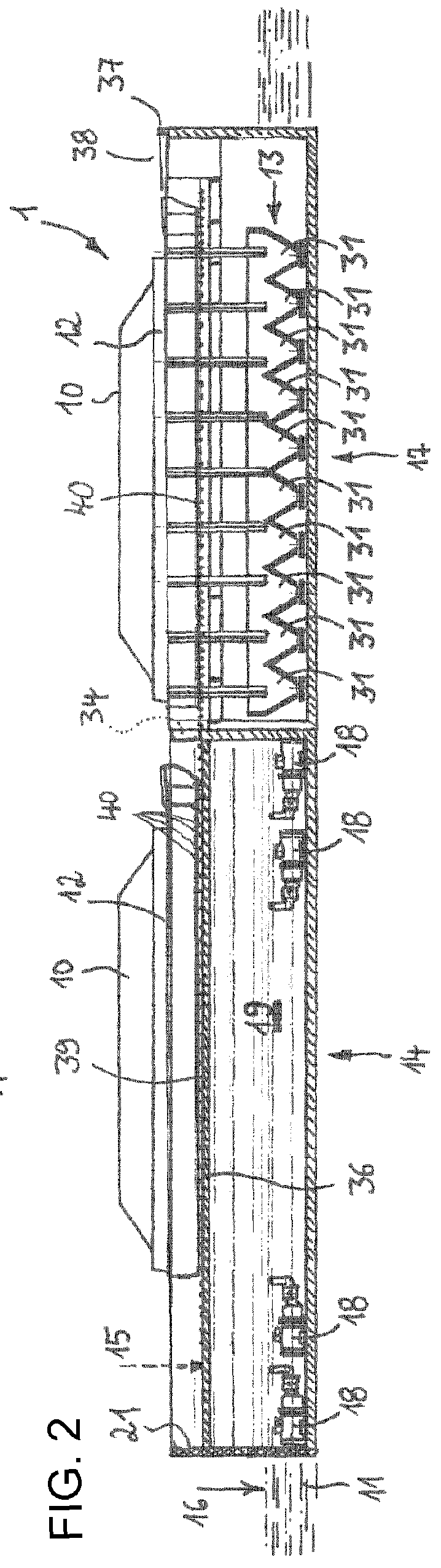 Transfer device for transferring bulk material