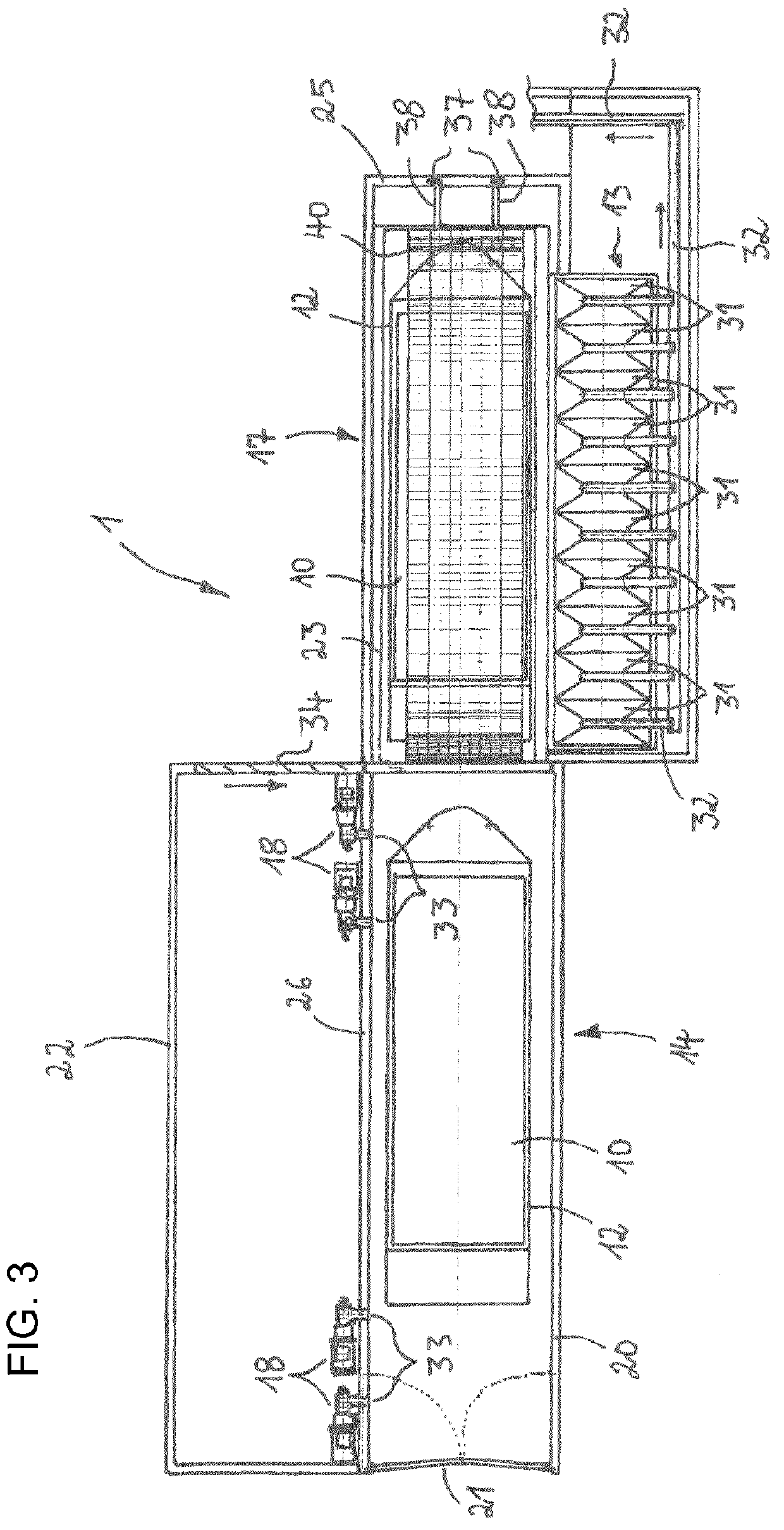 Transfer device for transferring bulk material