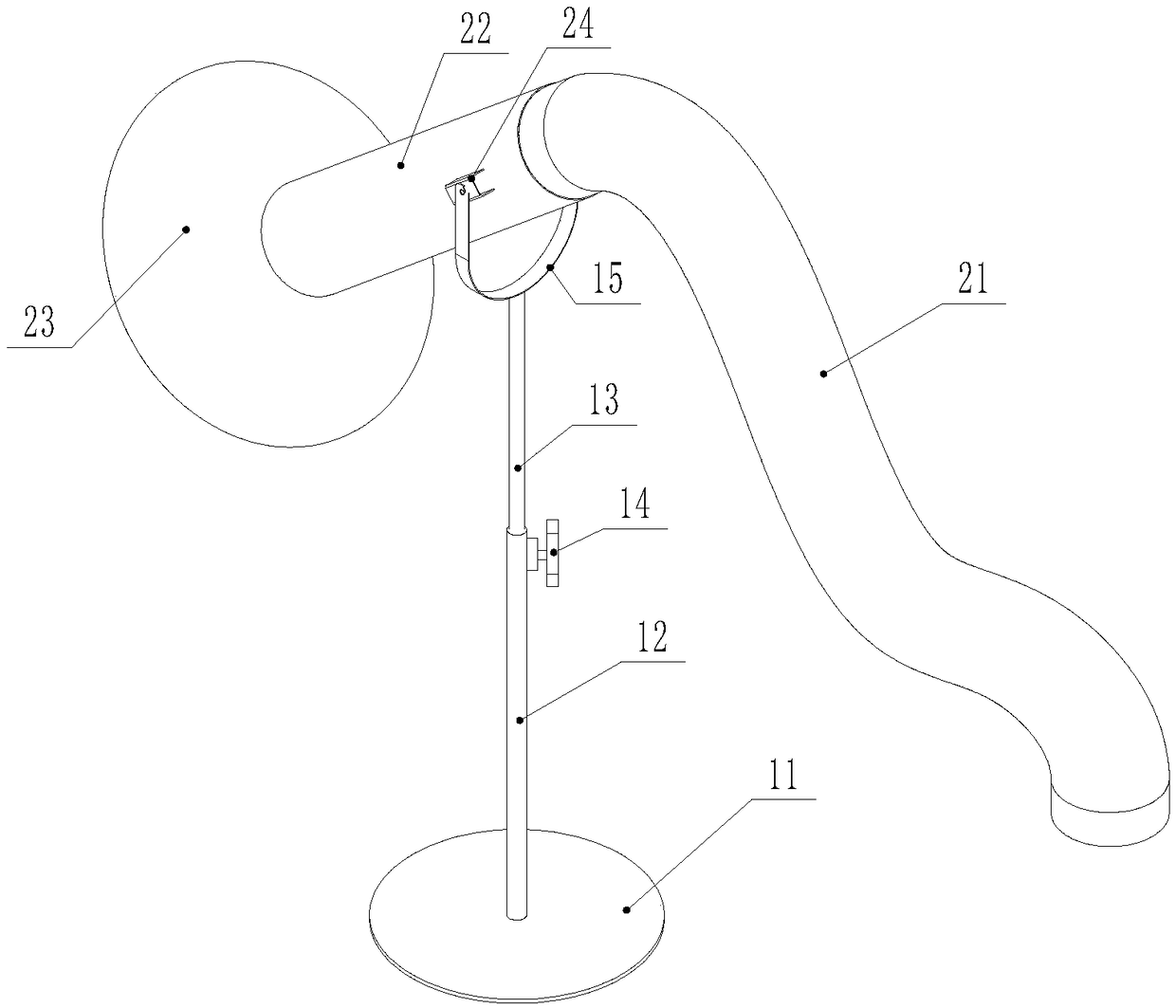 Dust suction pipe assembly of dust remover