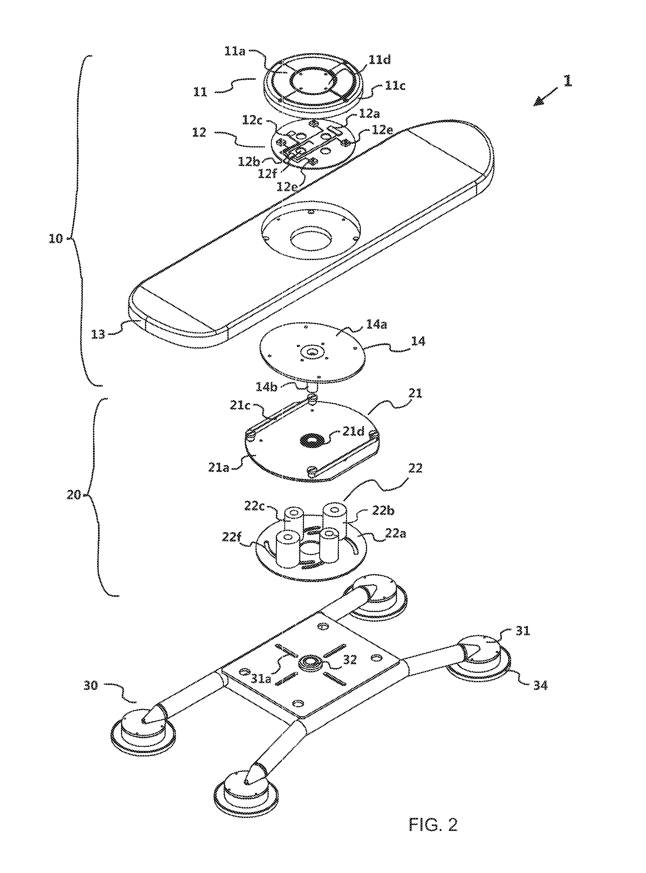 Device for balance exercises and balance games using variable restoring forces