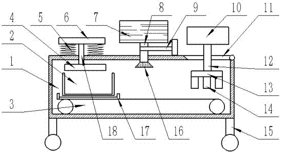 Environment-friendly glass fiber reinforced AS (Acrylonitrile-Styrene) composite material processing device and preparation method